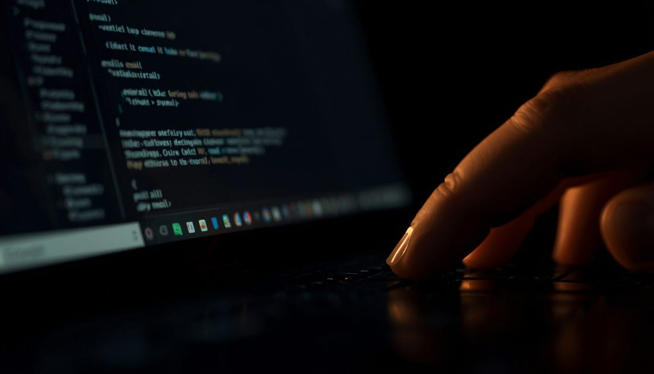 Primer plano de un cursor suspendido sobre un correo sin contestar durante días — procrastinacion ansiosa Mente Serena